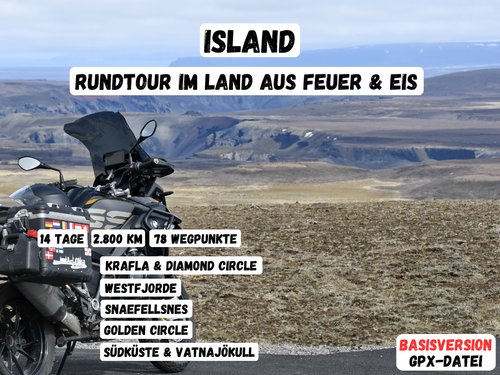 GPX-Datei: Island - Einsteiger-Tour durch das Land aus Feuer und Eis