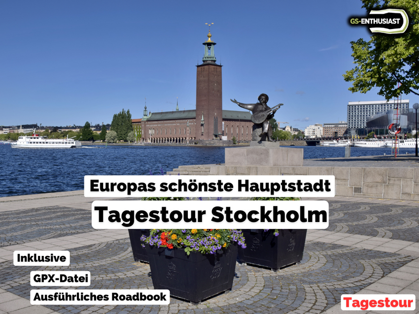 GPX-Datei: Motorrad-Sightseeing Stockholm - Europas schönste Hauptstadt