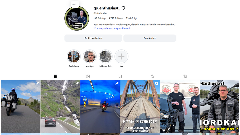 Instagram-Kanal