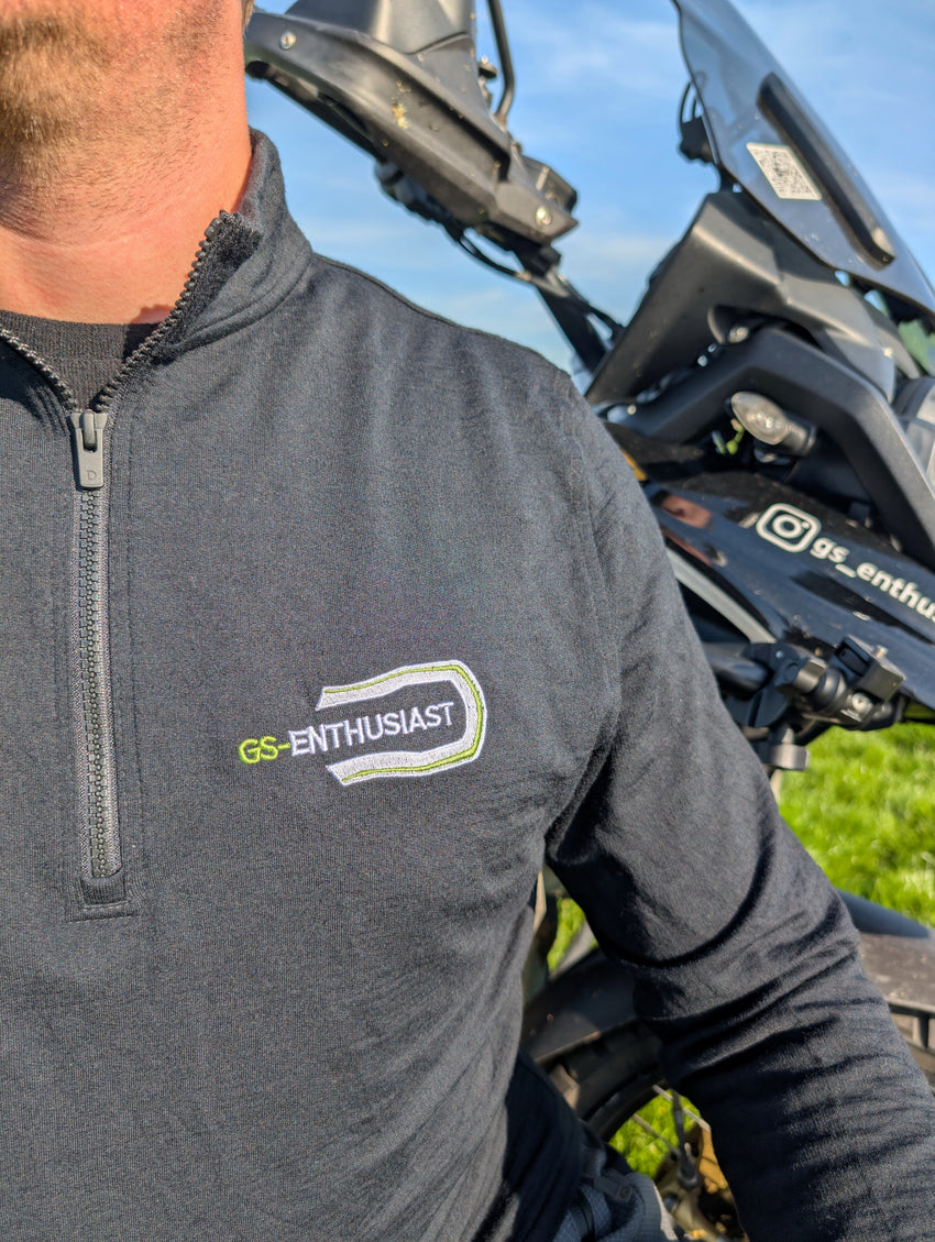 Zip-Pullover aus Merinowolle