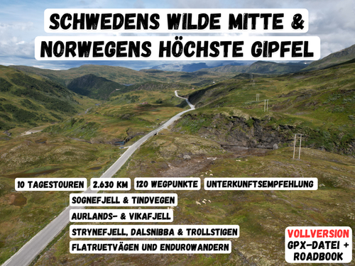 GPX-Datei: Skandinavien für Einsteiger - Schwedens wilde Mitte & Norwegens höchste Gipfel