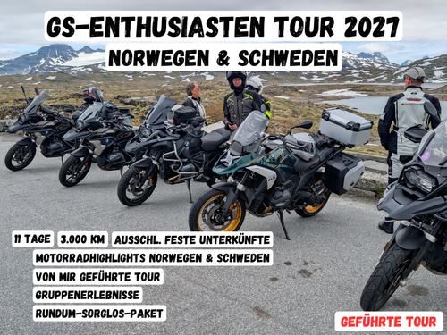 GS-Enthusiasten Tour 2027: Schwedens wilde Mitte & Norwegens höchste Gipfel