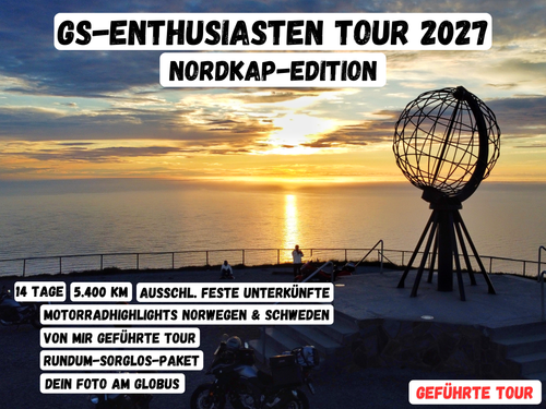 GS-Enthusiasten Nordkap-Tour 2027: Reise ans Ende des Kontinents