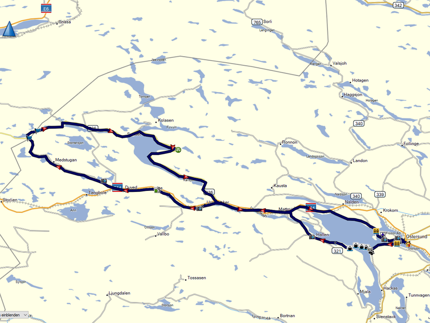 GPX-Datei: Motorradtour rund um Östersund - Das Bilderbuch-Schweden